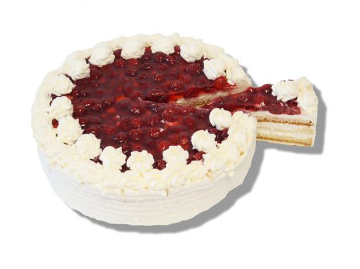 Reissahne-Himbeertorte